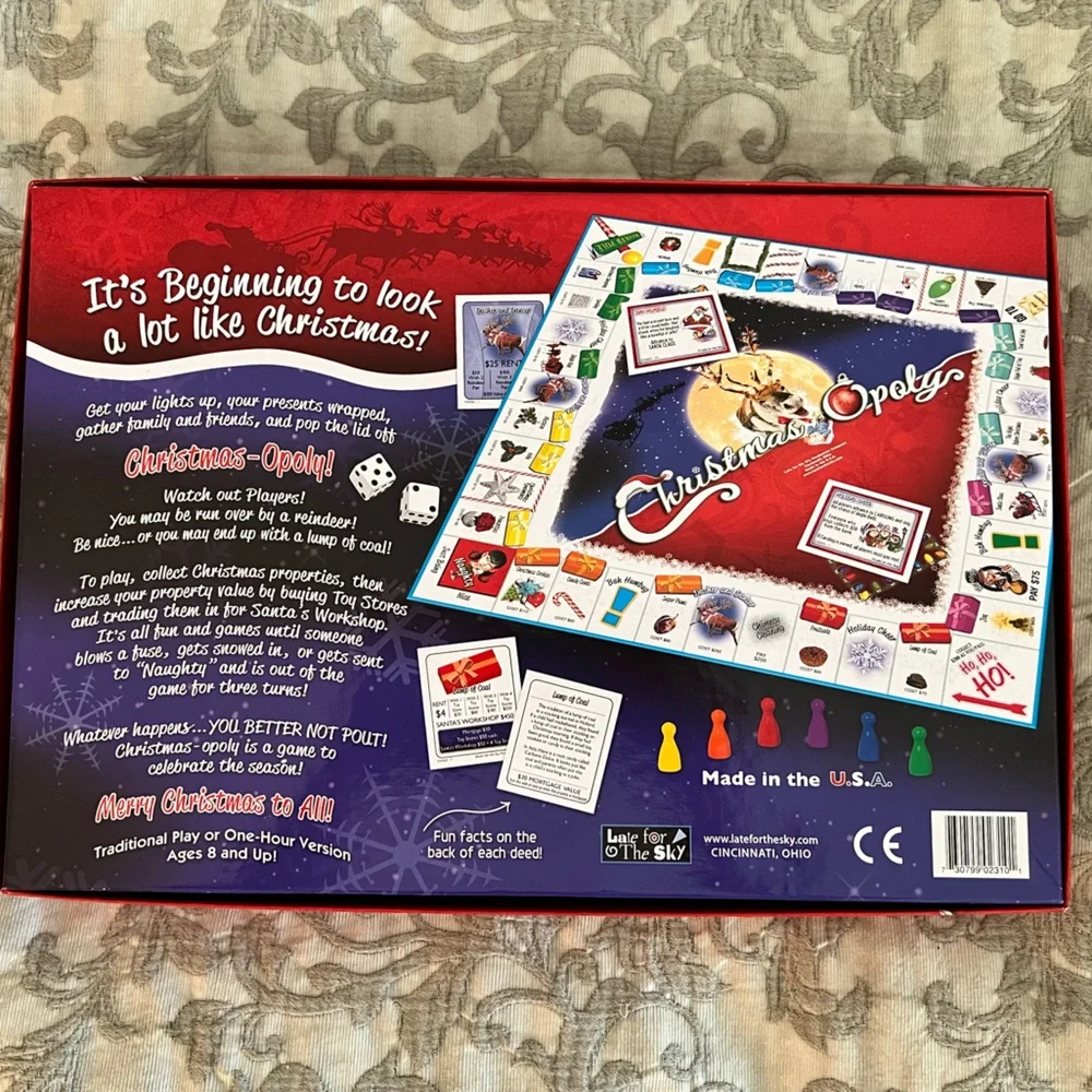 Christmas Opoly Game monopoly
